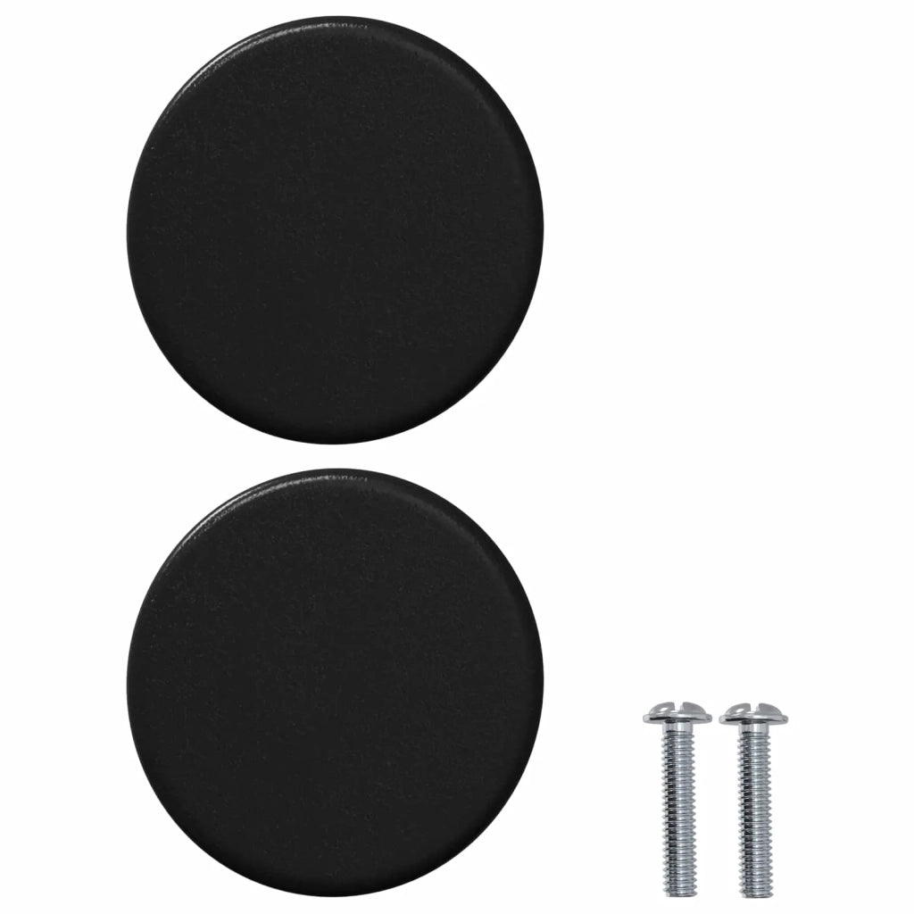 Maniglia per Armadio 2 pz Nero 18 x 23 mm Ferro CFW2316628