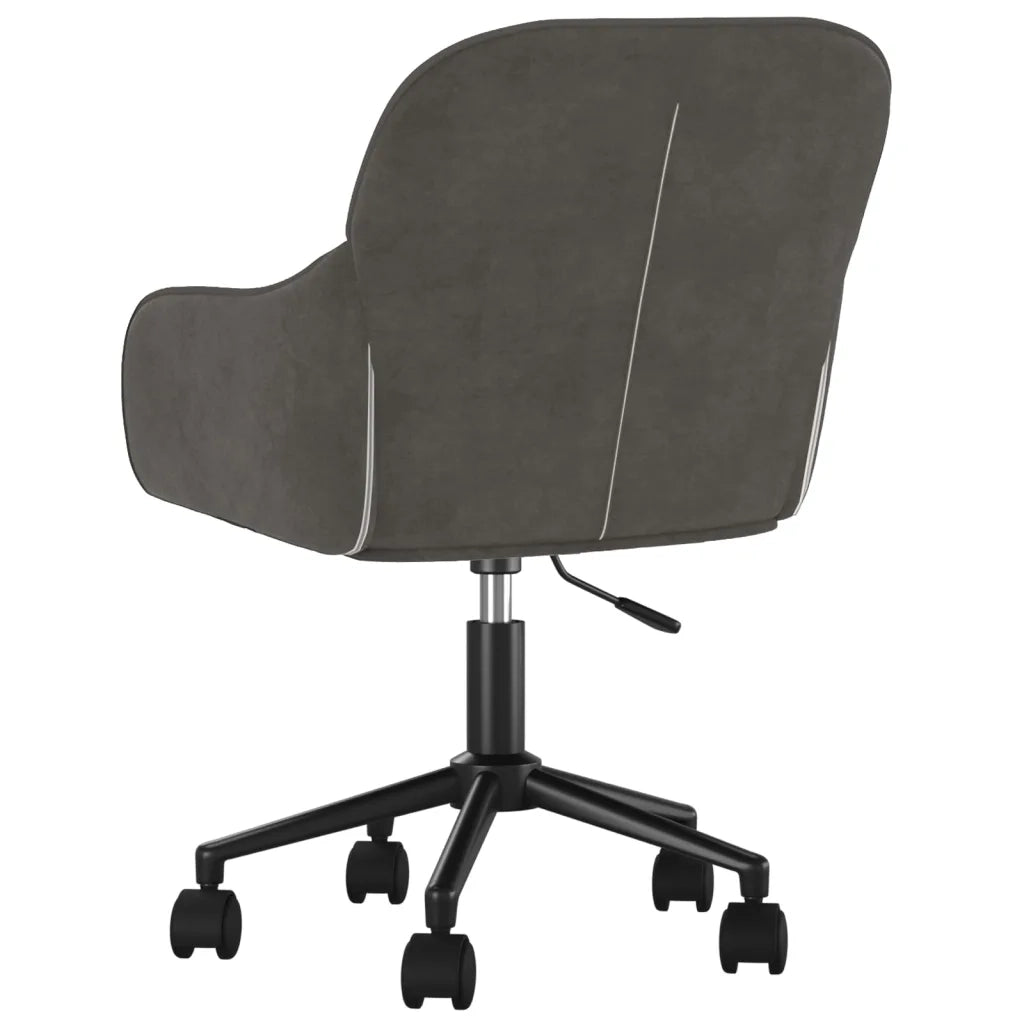 Sedie da Pranzo Girevoli 2 pz Grigio Scuro in Velluto 3103422