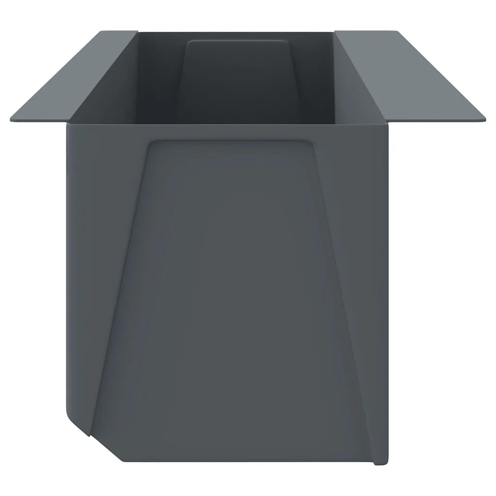 Fioriere per Europallet 12 pz Grigio 36x13,5x9,5 cm in PP 318302