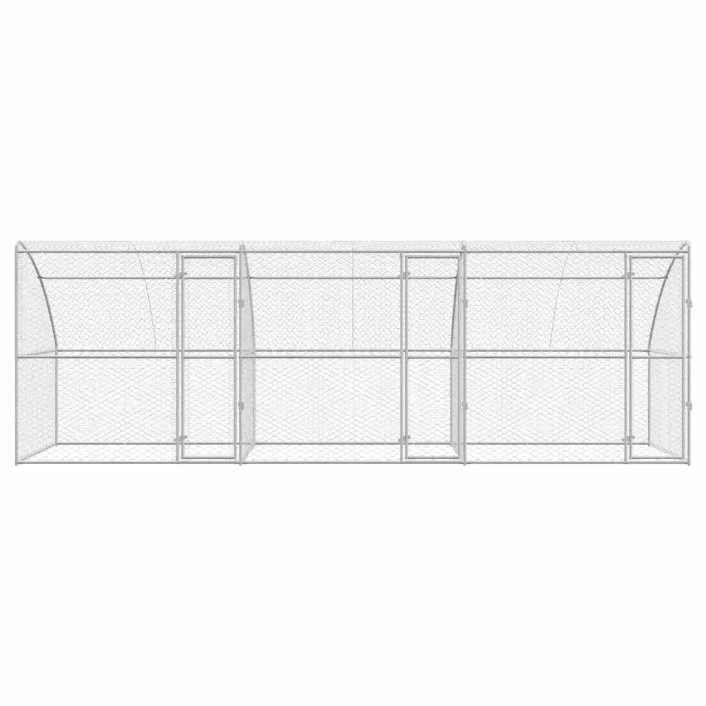 Cuccia per cani 3 pcs Argento 6 x 2 x 2 m Acciaio zincato 3368334