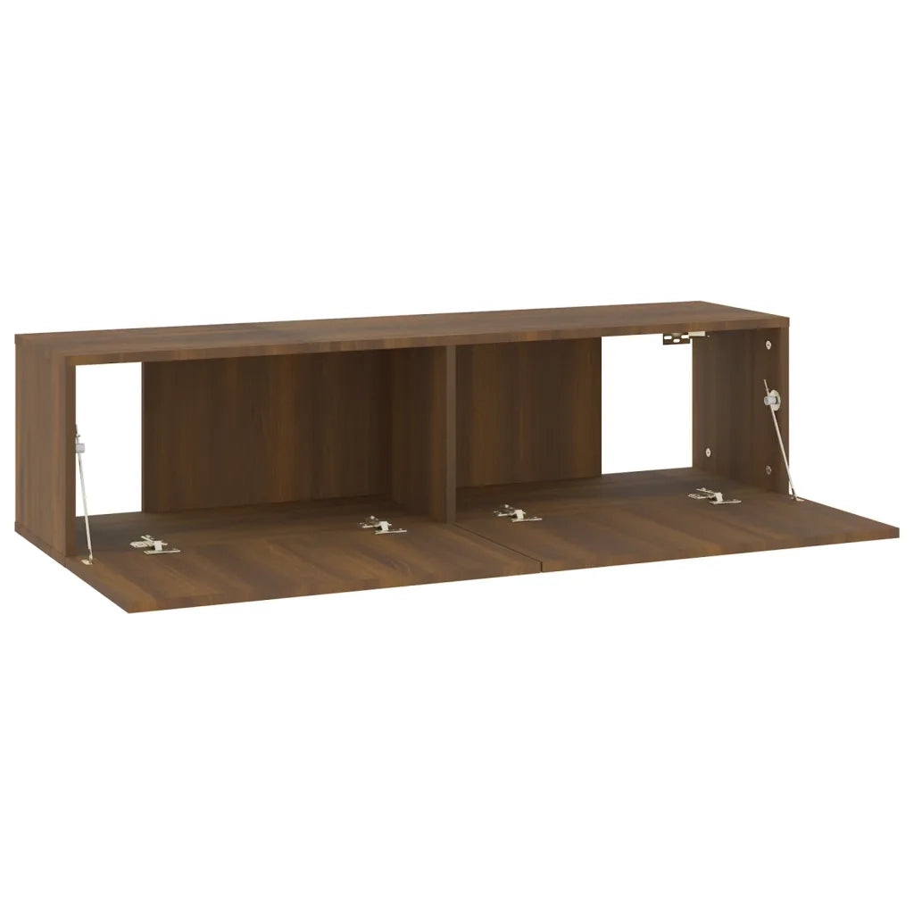 Mobile TV Muro Rovere Marrone 120x30x30cm Legno Multistrato cod mxl 33983