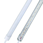 Trade Shop - Profilo Barra Rigido Strip Led Da 1 Metro 5630smd Luce Bianco Freddo E Caldo 18w - -bianco Freddo  Copertura Opaca    -