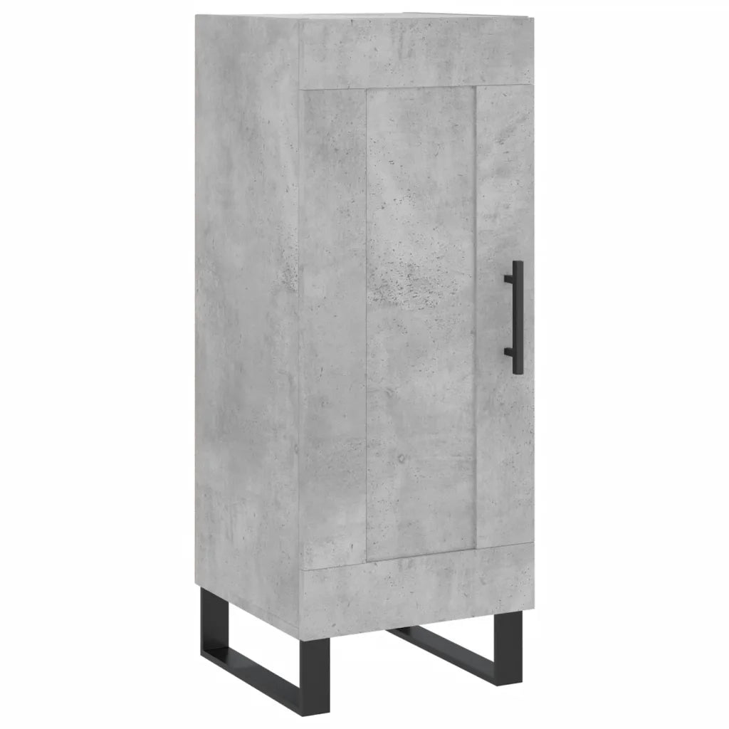 Credenza Grigio Cemento 34,5x34x90 cm in Legno Multistratocod mxl 79978