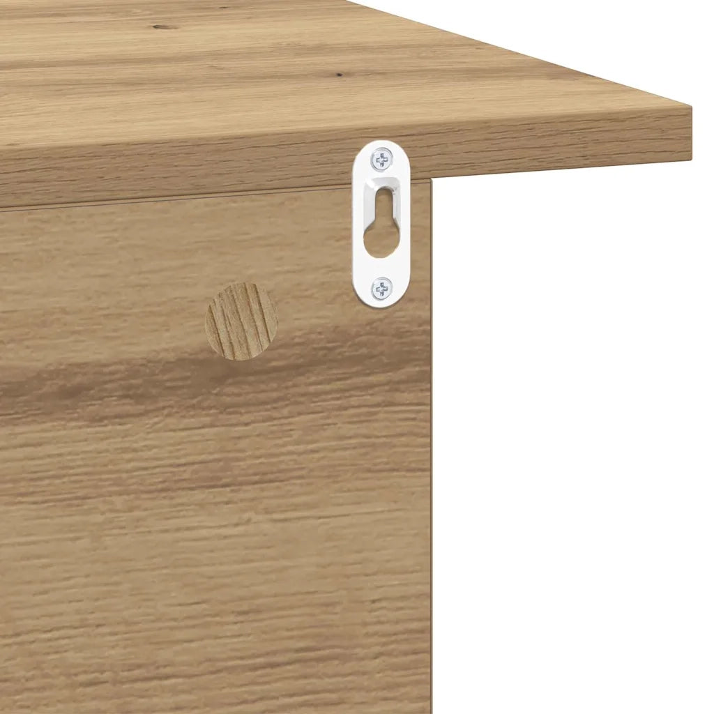 Comodino 2 pcs Rovere artigianale 40 x 30 x 25 cm