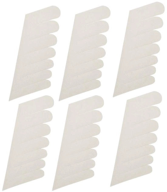 Kit di riparazione unghie autoadesivi a strisce laterali - protettori unghie rinforzanti - adesivi unghie - 6 pezzi - materiale traspirante