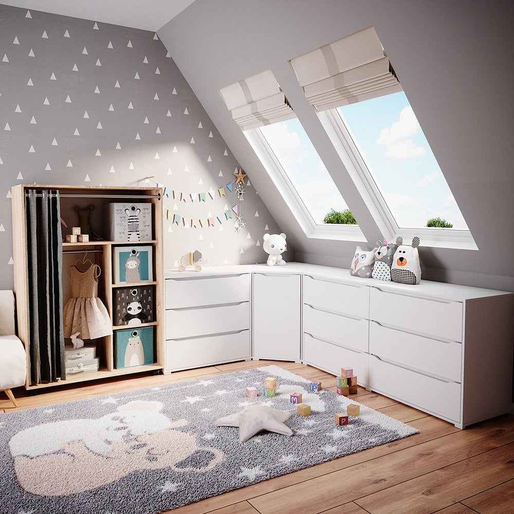 Vicco Armadio multifunzione Sonoma 100 x 146.6 cm con box pieghevole