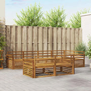 Set di divani da esterno 7 pcs Naturale