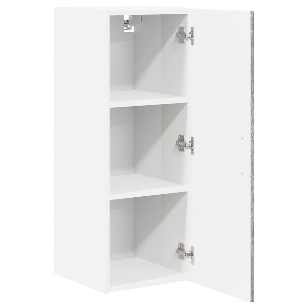 Mobile da cucina con porta 2 pz-Set di 2 Armadio da cucina Grigio Sonoma 30 x 31 x 80 cm