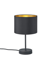 Lampada tavolo da Interno  E27 in Metallo Nero Opaco