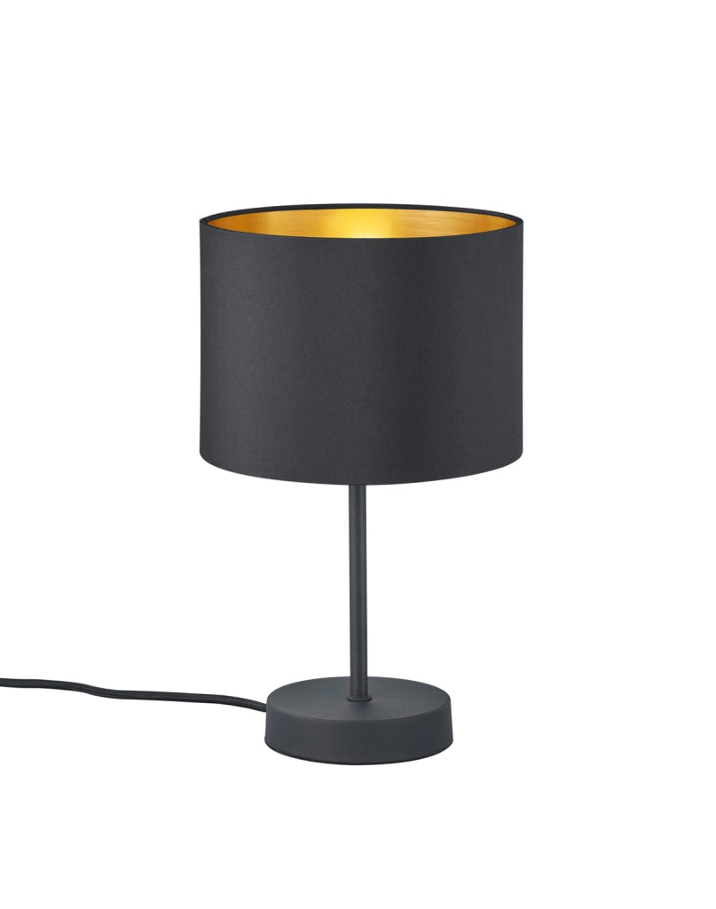 Lampada tavolo da Interno  E27 in Metallo Nero Opaco