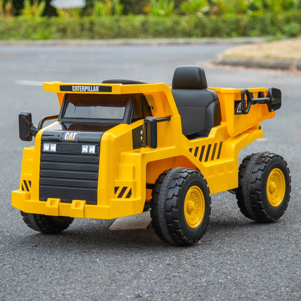 Camion Giocattolo Caterpillar con Telecomando ¨C zephmum ¨C 110x70.5x61.5 cm, Giallo