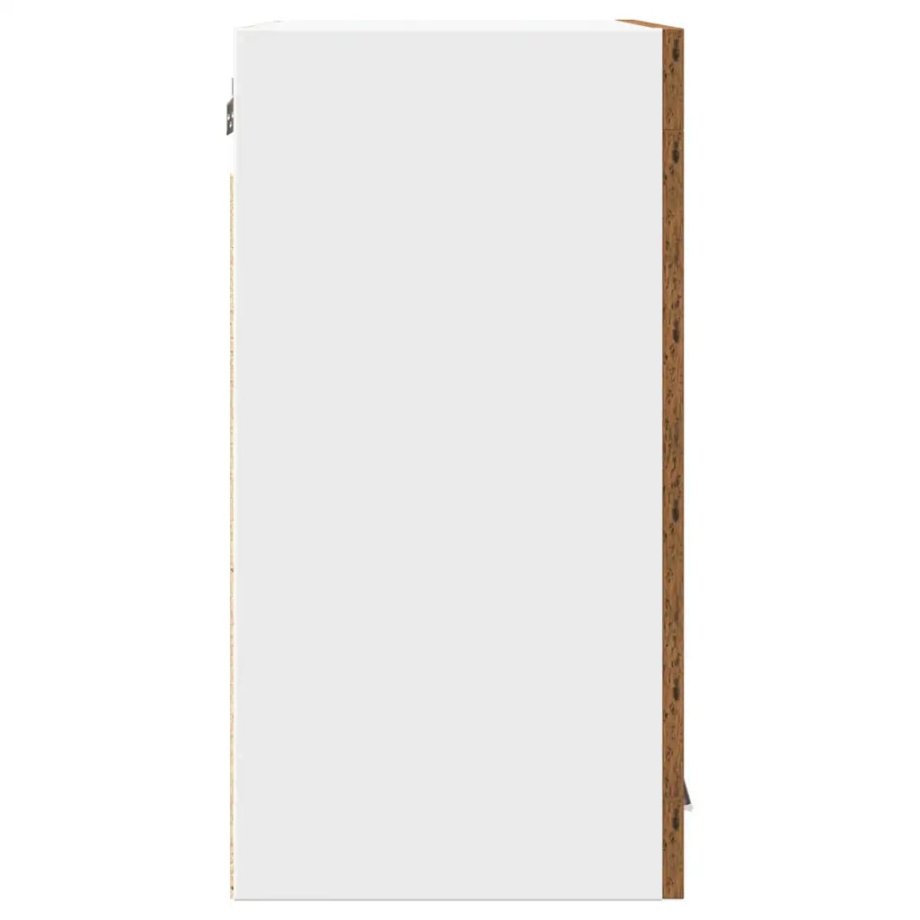 vidaXL Pensile da Cucina “Lyon” con Anta in Vetro Legno Antico