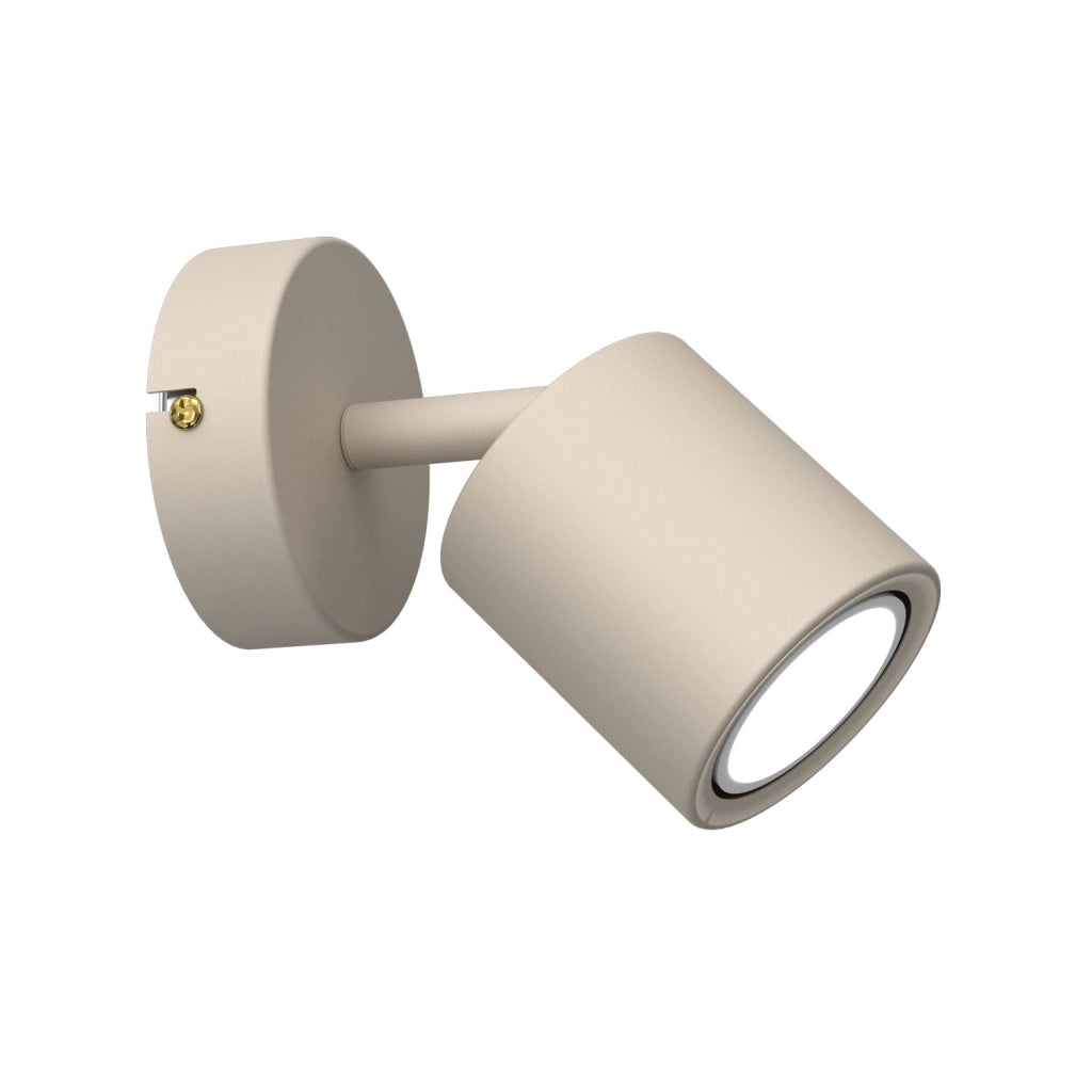 Applique Demia 1xGU10 beige metallo Luminex