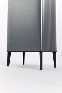 Pattumiera Alta 54L Keter Verto High 43,5x26,5x68,7 cm in Plastica Grigio Perla