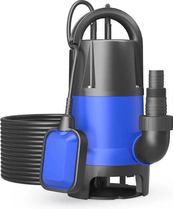 Pompa di Scarico 550W | Doppia Pompaggio per Giardino e Fontana con Capacità 10500 l/h