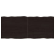 Piano Tavolo Marrone Scuro 140x60x(2-6)cm Rovere Non Trattatocod mxl 104351