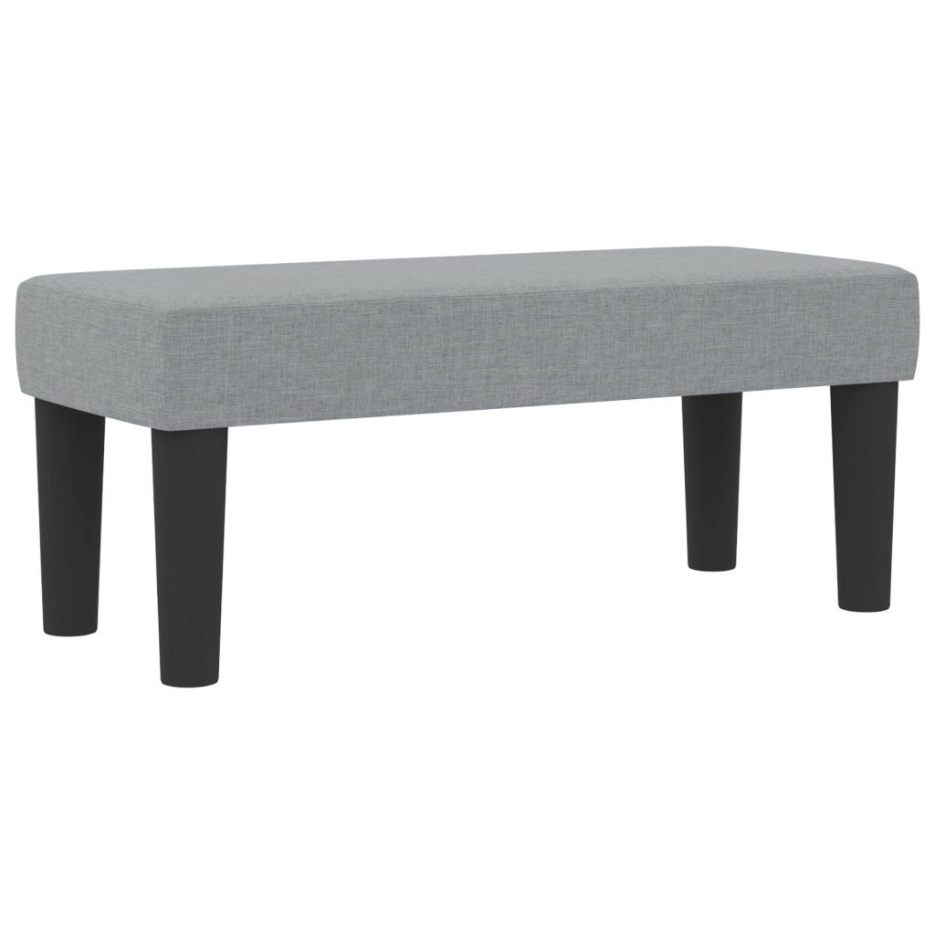 Letto a Molle e Materasso Grigio Chiaro 90x190 cm Tessuto