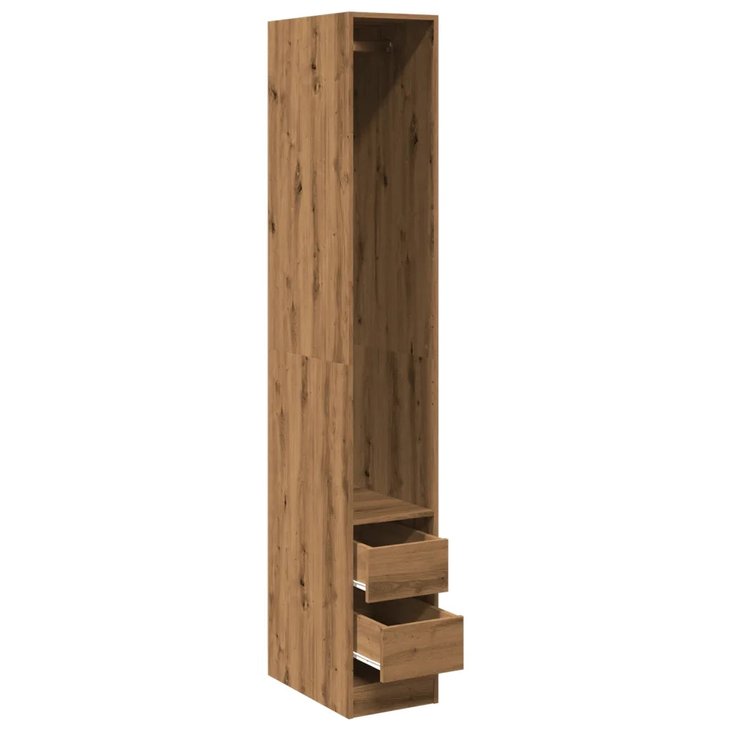 Armadio Rovere Artigianale 30x50x200 cm in Legno Multistrato CFW3363671