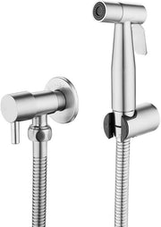 Bidet con doppia funzione - Spout manuale per bagno - Testata in acciaio inox - Idoneo per la camera da bagno - 1,5 bar - Diametro 22 mm - Materiale: acciaio inox - Colore: argento.