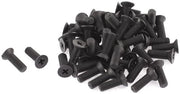 Viti nylon nere con testa sottoposta M5 x 12 mm - Set di 50 pezzi - Utili per vari progetti