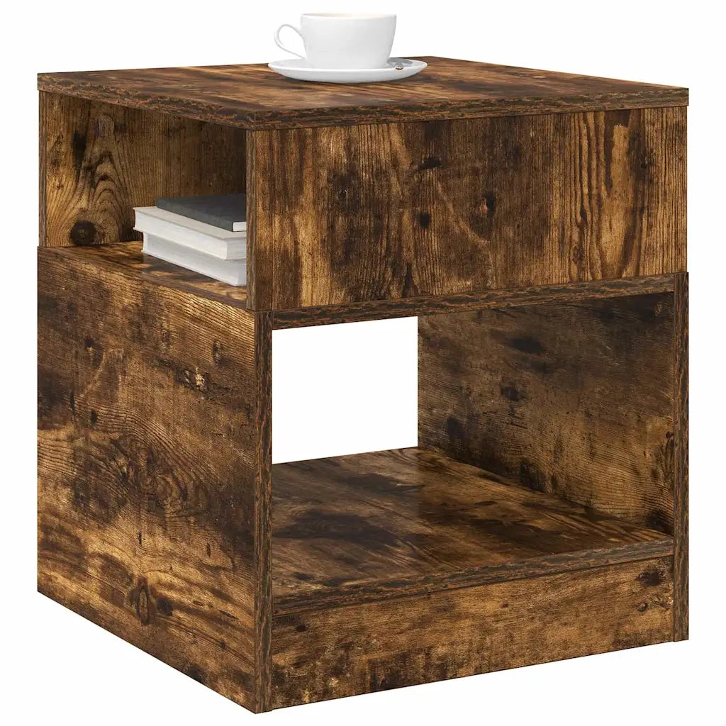 Tavolino Rovere fumé 40,5 x 40 x 45 cm Legno ingegnerizzato 890920