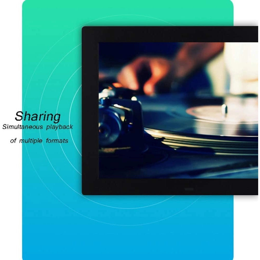 Trade Shop - Cornice Digitale 7" Usb Foto Video Mp3 Jpg Sd Avi Card Telecomando Wide Screen -