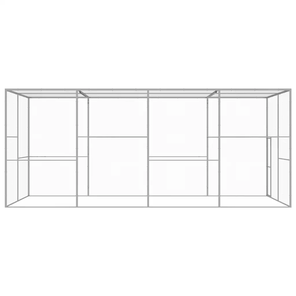 Gabbia per Gatti 6x3x2,5 m in Acciaio Zincatocod mxl 82960