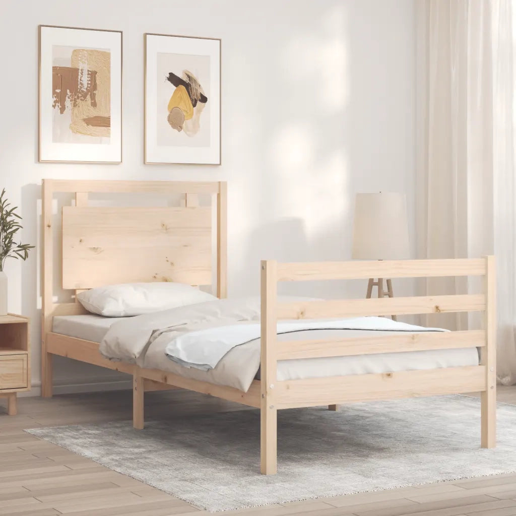 Giroletto con Testiera 100x200 cm in Legno Massellocod mxl 124917