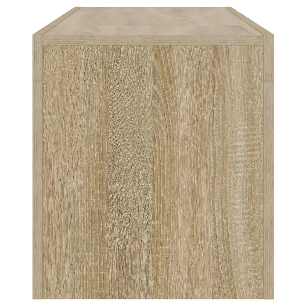 Mobile Porta TV con Luci LED Rovere Sonoma 120x35x40 cm
