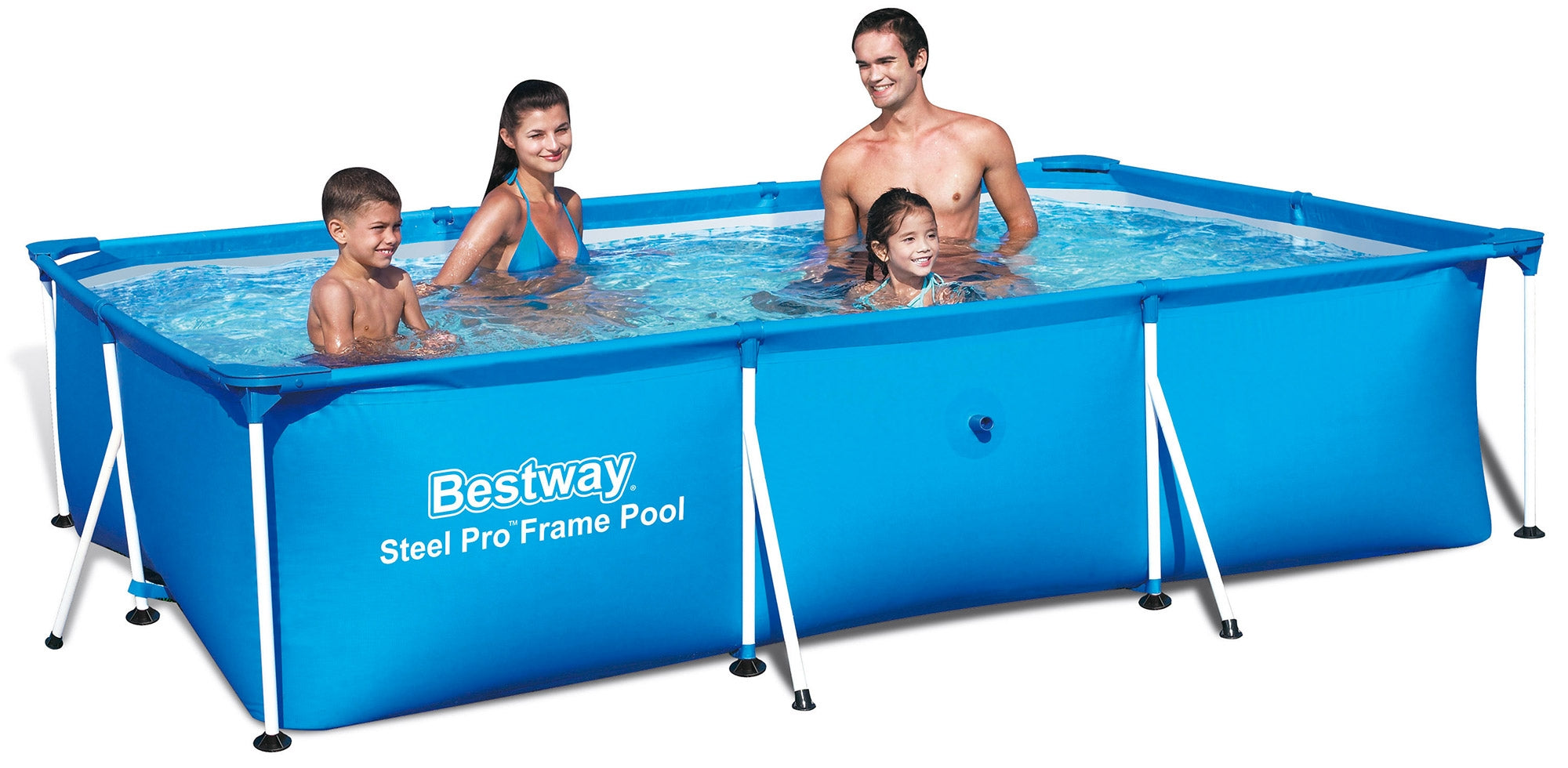 Piscina Fuori Terra Rettangolare 300x201x66cm Bestway Deluxe Splash Frame 56404