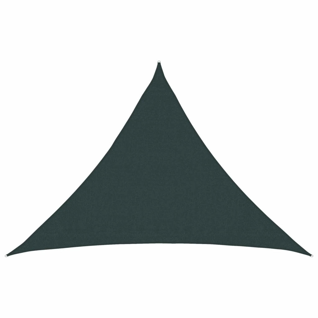 Telo Ombra 7 x 5 x 5 m HDPE Triangolare Verde Scuro 42032711