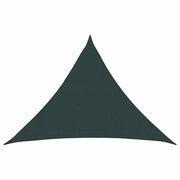 Telo Ombra 7 x 5 x 5 m HDPE Triangolare Verde Scuro 42032711