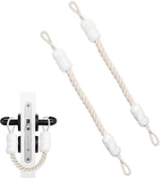 Cordone per porta 60 cm - Stopper per porta - Fermagli per bambini - Protezione per le dita - Set da 2 - Cotone e poliestere