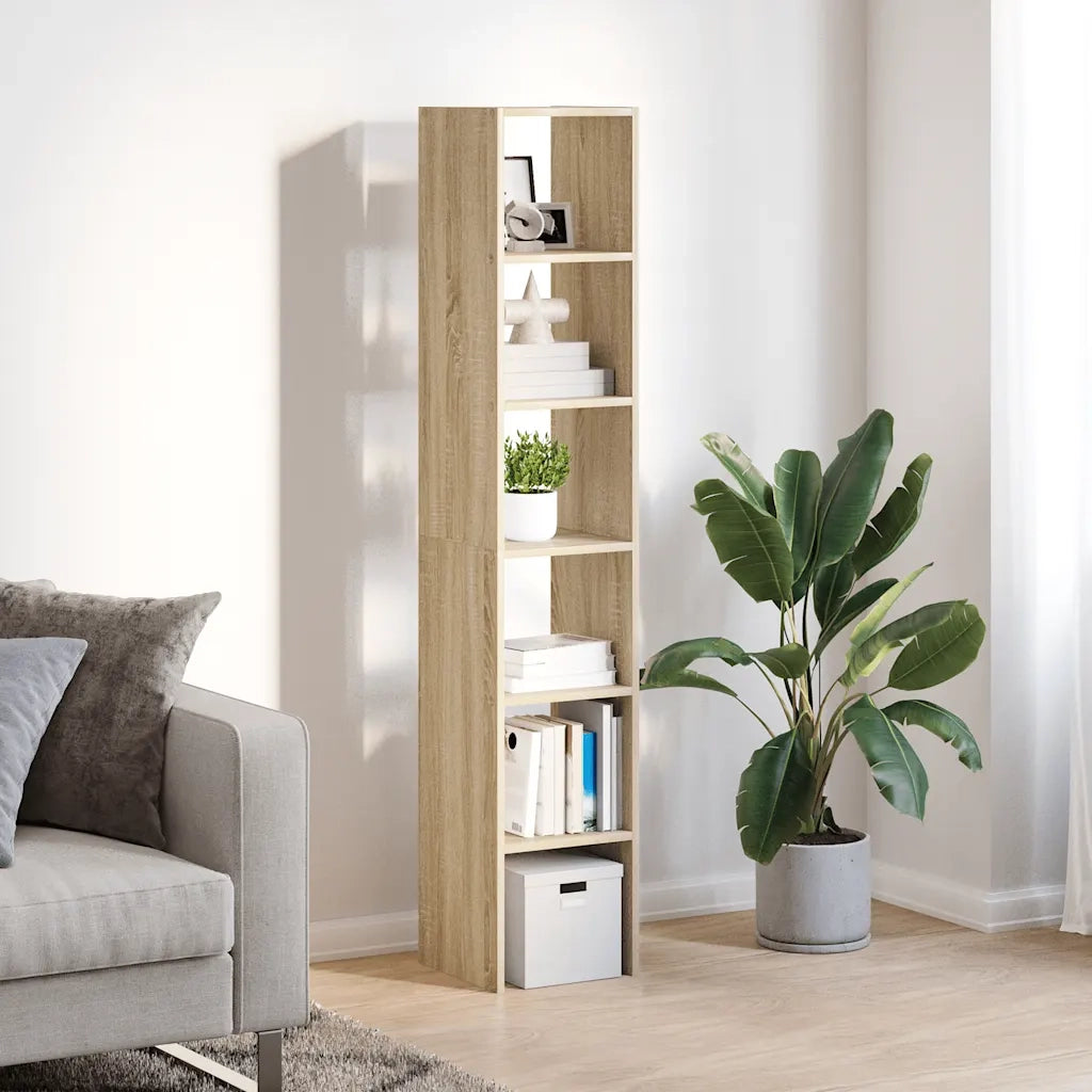 Librerie 2 pz Impilabili Rovere Sonoma 30x30x80 cm Truciolato 858808