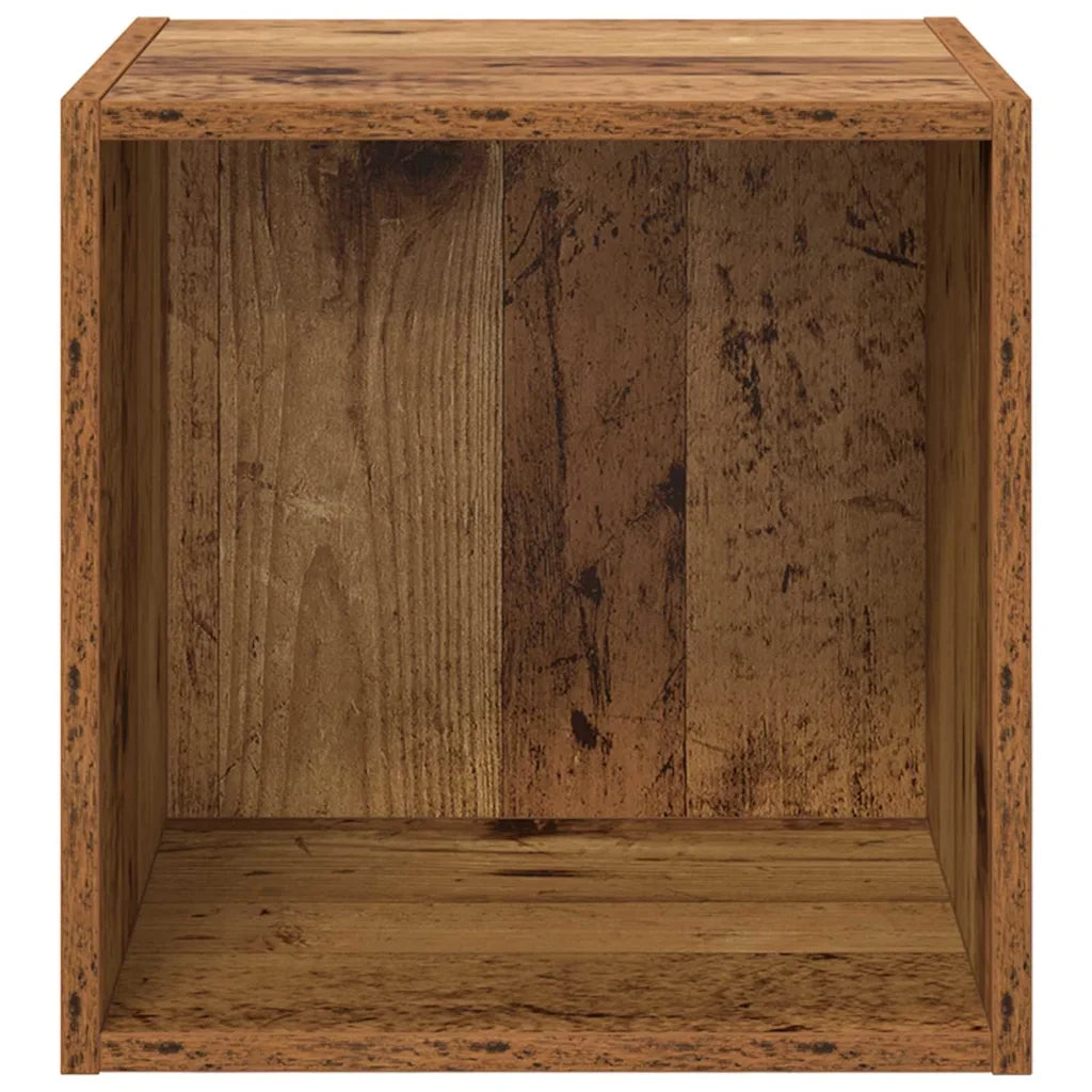 Armadietto a muro con lo scaffale Legno vecchio 37 x 37 x 37 cm 875072