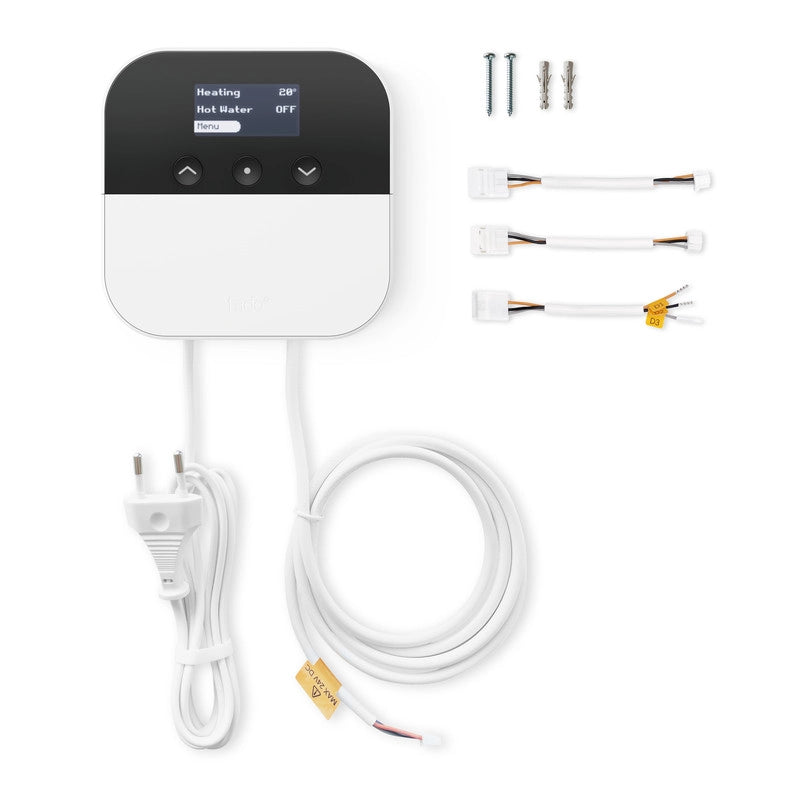 Tado ottimizzatore per poma di calore X. controllo tramite app. Assistenti vocali Google e Alexa. statistiche consumi