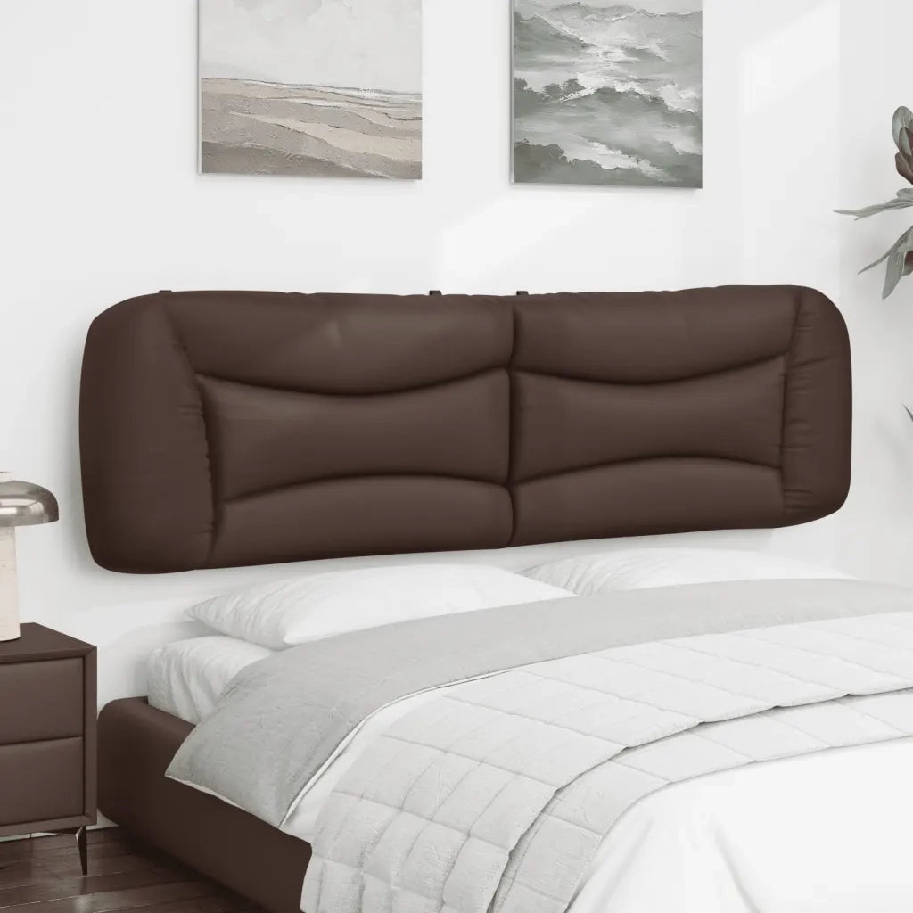 Cuscino Testiera Hvar Marrone 180 cm in Similpelle 374609