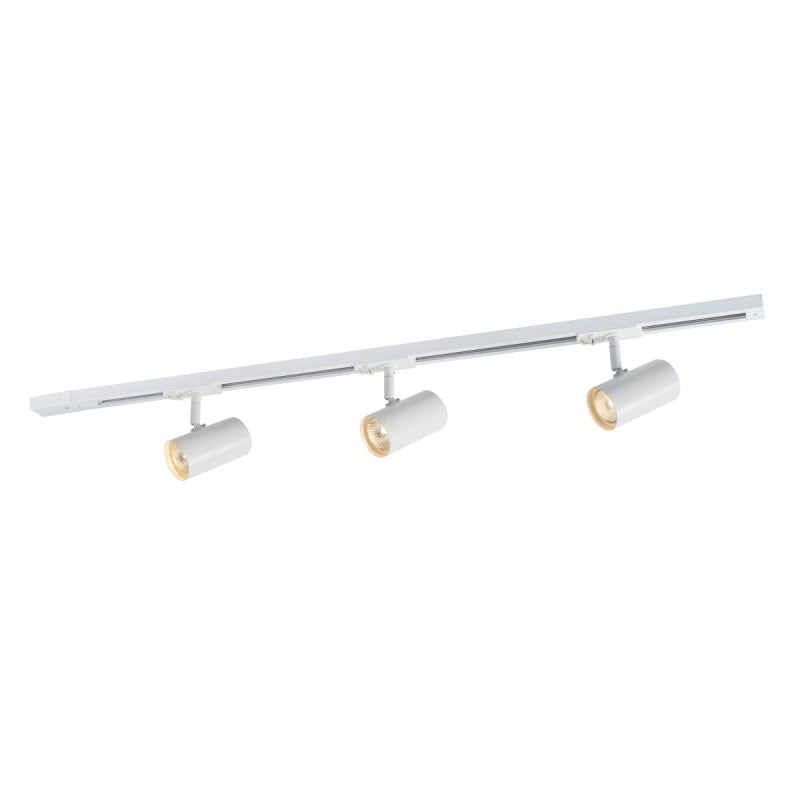 Kit binario bianco 100cm 3 faretti GU10 35W Italux