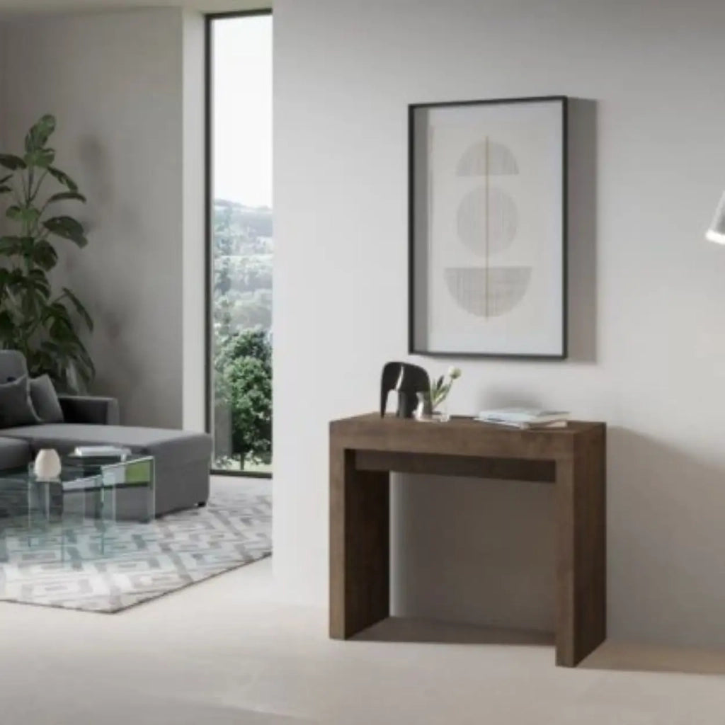 Consolle allungabile 90x40/196 cm Roxell Small noce