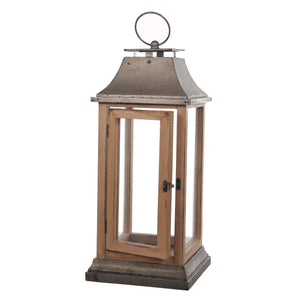 Lanterna in Metallo con Manico H 68 cm