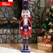 Trade Shop - Soldato Schiaccianoci Di Natale In Legno Altezza 55 Cm Decorazioni Natalizie -
