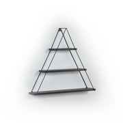Mensola triangolare 3 ripiani Moset MT191005 colore nero