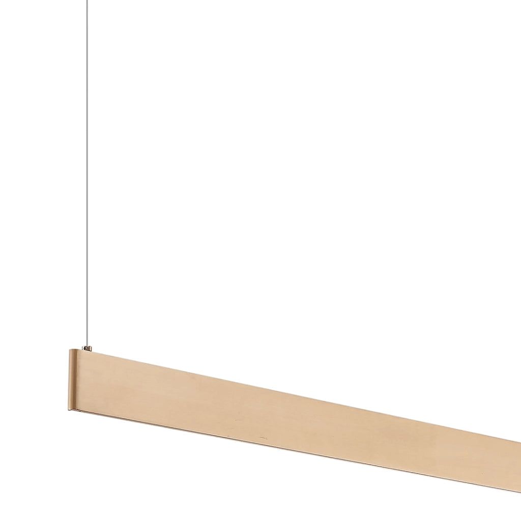 Lampada sospesa moderna oro lineare LED 36W CCT Milagro