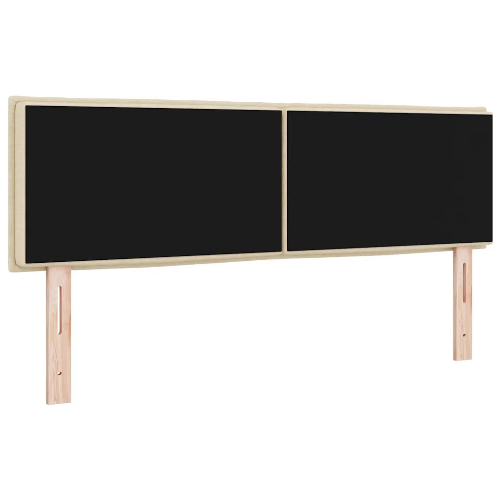 Testiera | Testata LED con strisce LED con Testiera | Testata Crema 144 cm Tessuto