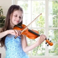 Violino 4/4 per Adulti con Accessori Inclusi (Custodia, Archetto, Corde, Ponticello, Accordatore) 58.5 x 21.5 x 7cm