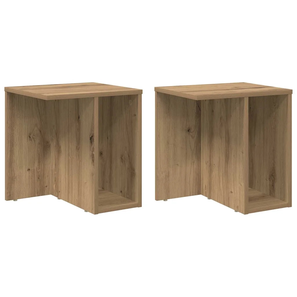 Tavolino 2 pcs Rovere artigianale 37 x 32 x 40 cm