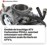 Carburatore 62,2mm per ATV/UTV - Alluminio - Installazione semplice - Alta affidabilità - Buona sostituzione