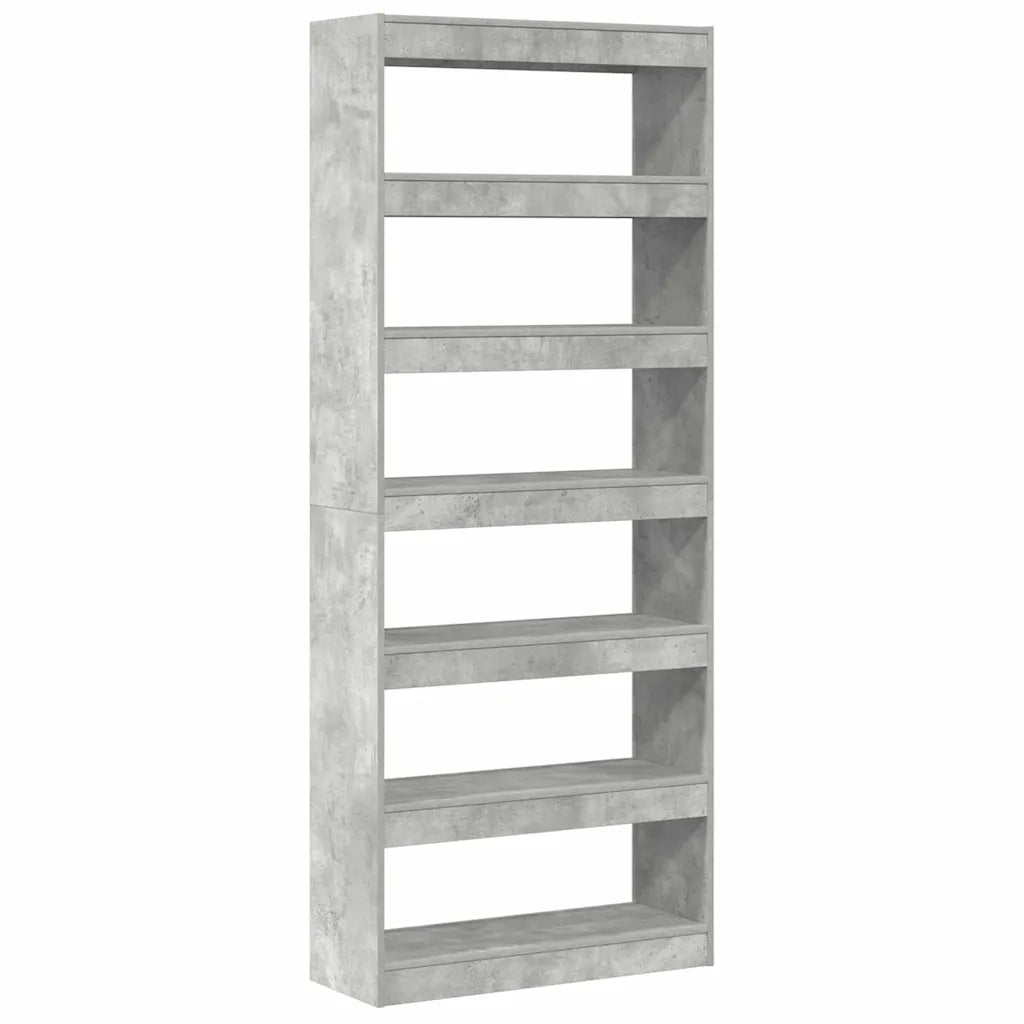 Armadio per Libri Grigio cemento 80 x 30 x 198 cm 3333919