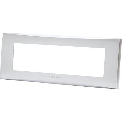 PLACCA COPRIFRUTTI AVP - ARGENTO POSTI 7 MM 205X80- 8 pezzi