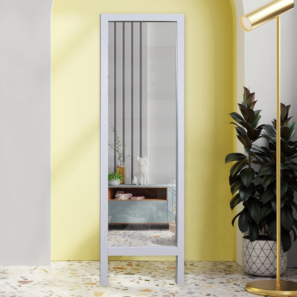 Crea, Specchio Forma Rettangolare, 45x145h cm Bianco